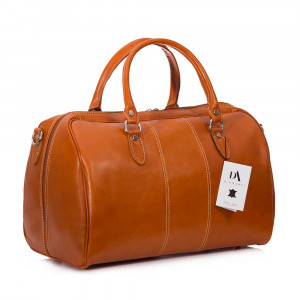 Geanta de voiaj medie din piele naturala DiAmanti Treviso Cuoio